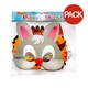 image 1 of Playwrite Animals Party Mask (Pack of 12) - Multicoloured - One Size