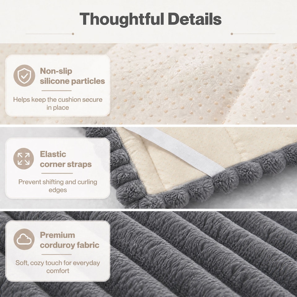 image 1 of Marlow Sofa Cover Corduroy Non Slip Machine Washable
