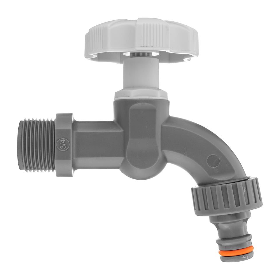 image 1 of 3/4" BSP Water Butt Connector Set with 1/2" Quick-Connect PP Tap and 27mm HSS Drill Bit,