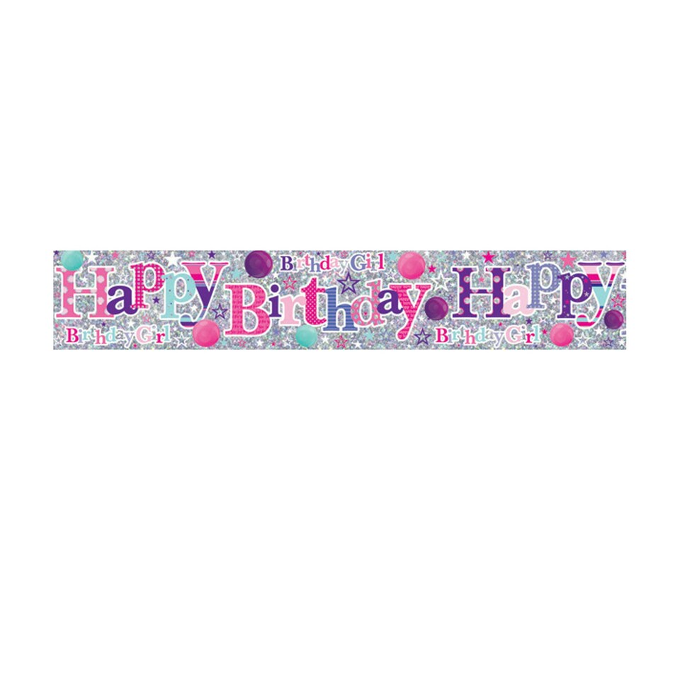 Simon Elvin Foil Banners - Birthday Girl - One Size