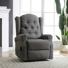 Crawley Electric Lift-Assist Riser Recliner - Dark Grey