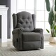 image 1 of Crawley Electric Lift-Assist Riser Recliner - Dark Grey
