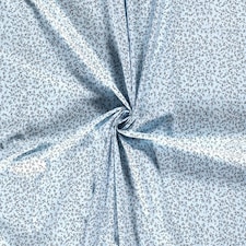 Blue 100% Cotton Poplin Fabric for Dressmaking, Quilting, 150cm / 59" Wide - per metre