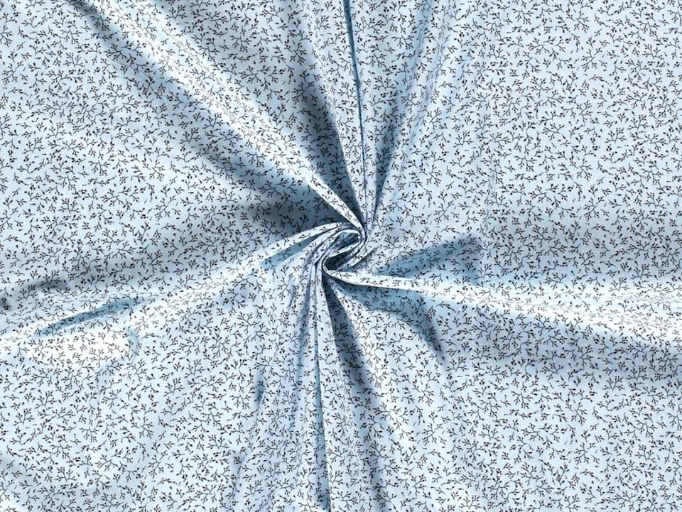 Blue 100% Cotton Poplin Fabric for Dressmaking, Quilting, 150cm / 59" Wide - per metre