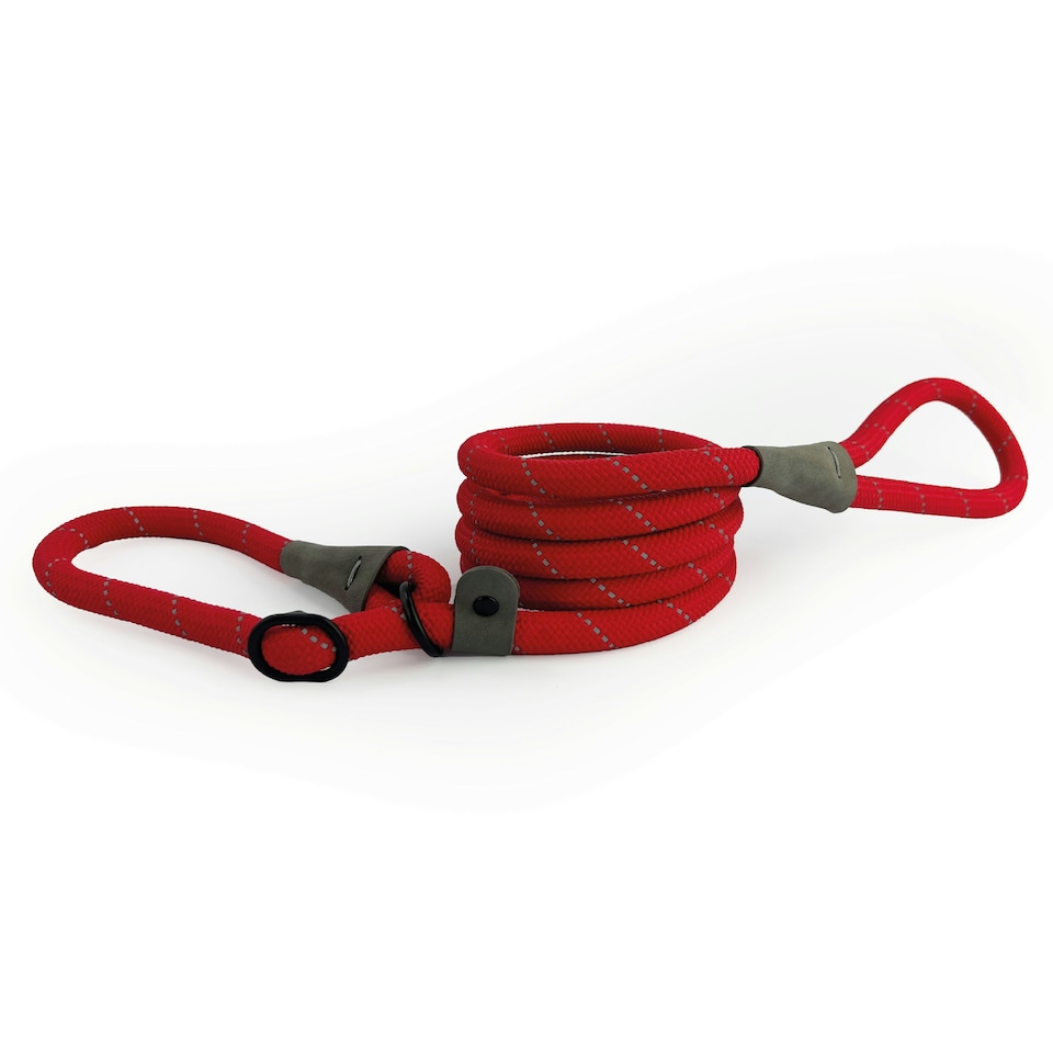 image 1 of HugglePets Advanced Reflective Slip Rope Dog Lead | Red