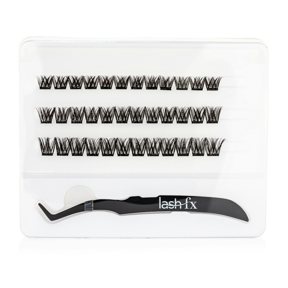 image 1 of Lash FX Press & Go Pre-Glued Cluster Lashes - Rome: Flirty and fluffy