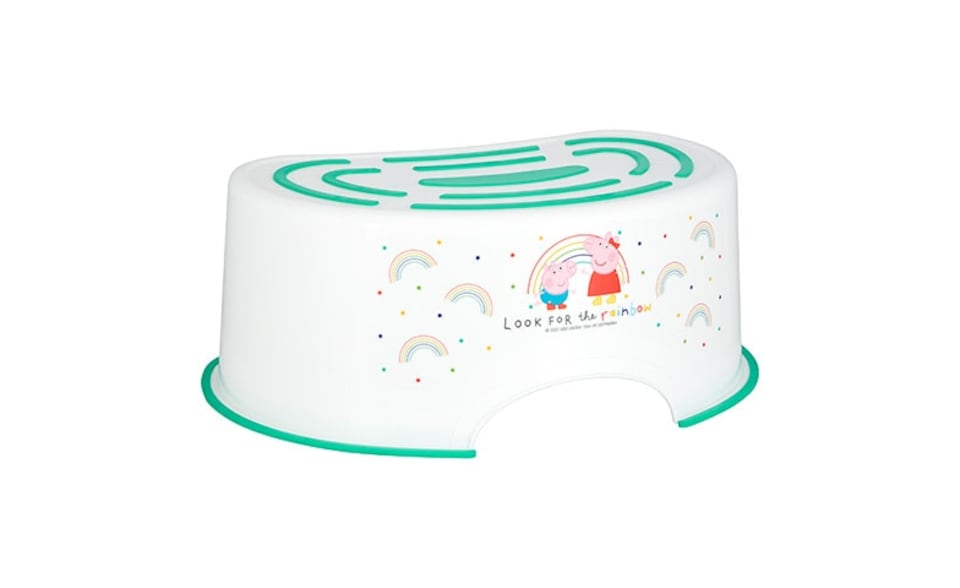 image 1 of Peppa Pig Teal Non Slip Potty, Training Seat and Step Stool