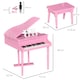 image 7 of HOMCOM 30 Keys Mini Kids Piano with Music Stand and Bench Best Gifts Toy