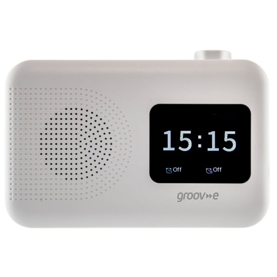 image 1 of Groov-e GVDR06WE Berlin Portable Colour Screen DAB/FM Radio with Bluetooth - White