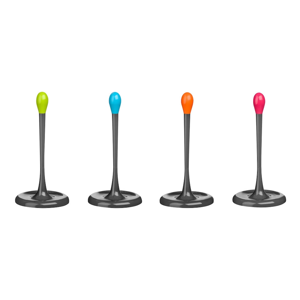 image 1 of Grey and Blue Kitchen Roll Holder