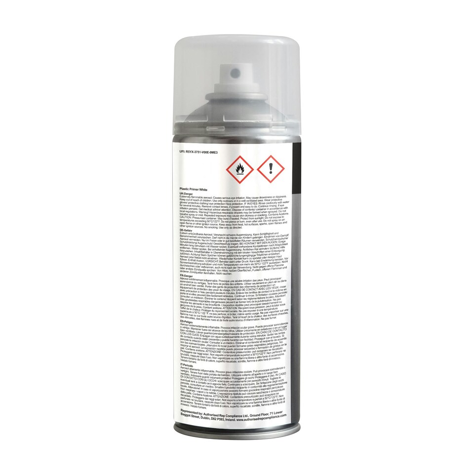 image 1 of Jenolite Premium Plastic Primer Spray - White - 400ml