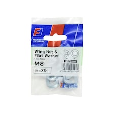 Forgefix Nwing Nut & Washer - Multi Colour - M8