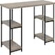 image 2 of Elmwood double pedestal desk in distressed grey oak | Grey | Grey Oak