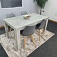 image 3 of Dining Table Set with 4 Chairs Dining Room and Kitchen table set of 4 Grey