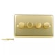 image 1 of Volex Crabtree 4-Gang Dimmer Light Switch - Angled Style
