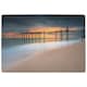 image 1 of Wood bridge sunset at sea thailand (Rug) (Rug) Multi | XL
