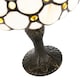 image 3 of Traditional Amber Stained Glass Tiffany Table Lamp with Multiple Circular Beads | Orange