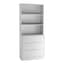 White Drawers & White Bookcase - Selected