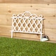 image 2 of Pack of 12 27cm White Plastic Garden Patio Lawn Border Fence Edging