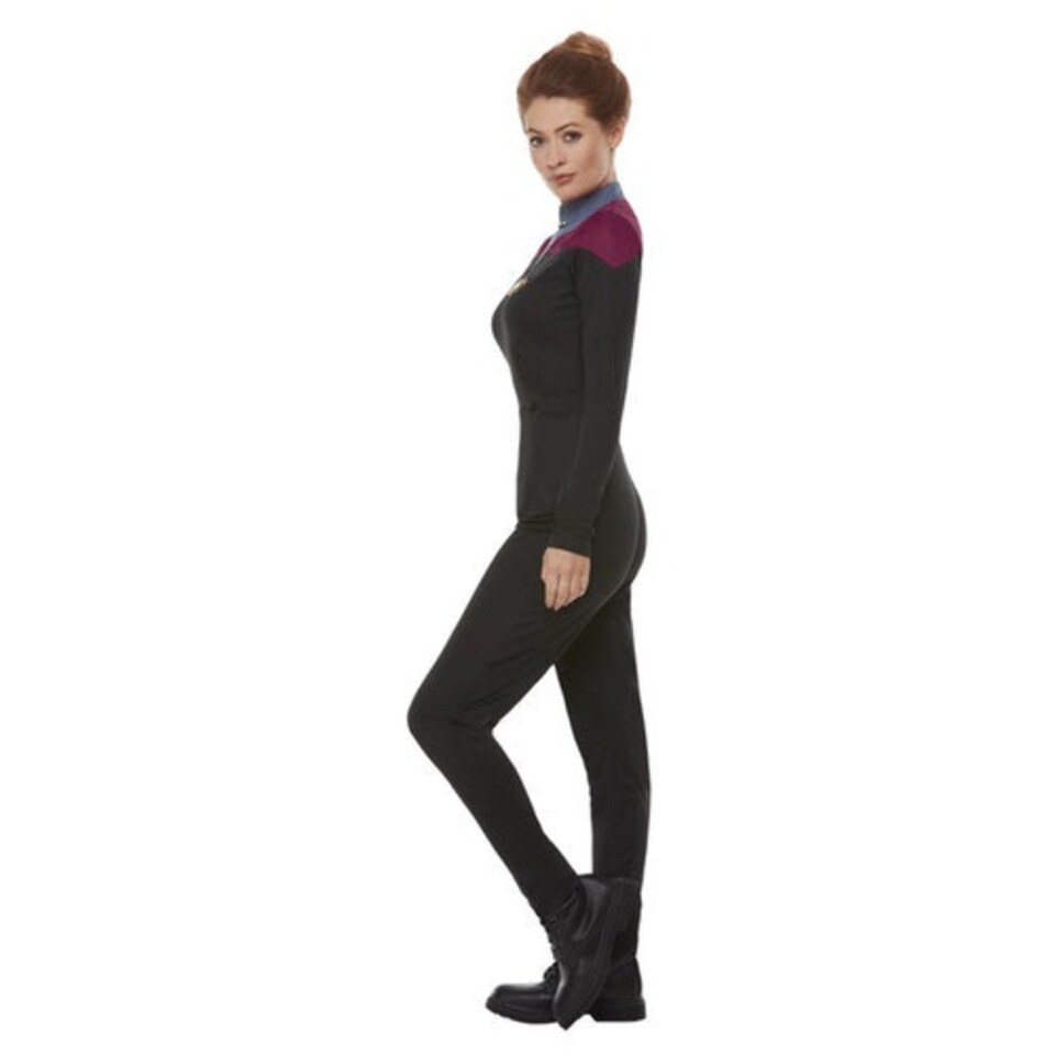 image 1 of Command Uniform Star Trek Voyager Fancy Dress Costume Ladies Extra Small - UK 4-6 Multi | 4