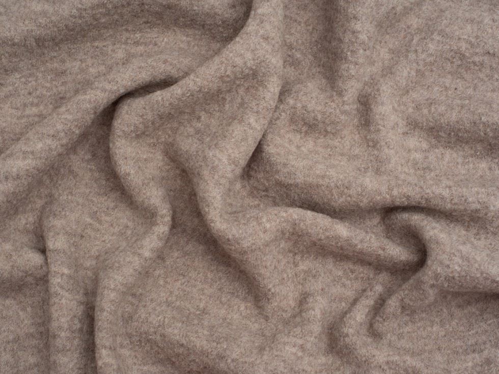 Minerva Core Range Cream 100% Pure Boiled Wool Coating Fabric for Dressmaking, 140cm / 55" Wide - per metre