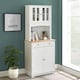image 6 of COSTWAY Kitchen Pantry Cabinet Buffet Cupboard W/ Drawer White