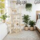 image 9 of Cat Tree Fippi - 201 cm tall, sisal cat scratching post, toy & anti-tip bracket - Beige/White