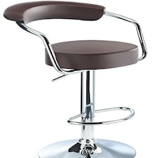 Lazio Adjustable Bar Stool Brown Brown