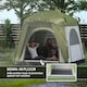 image 9 of Outsunny 4 Man Pop Up Tent Camping Backpacking Dome Tent, Green