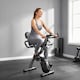 image 2 of SPORTNOW Folding Exercise Bike with Resistance Bands