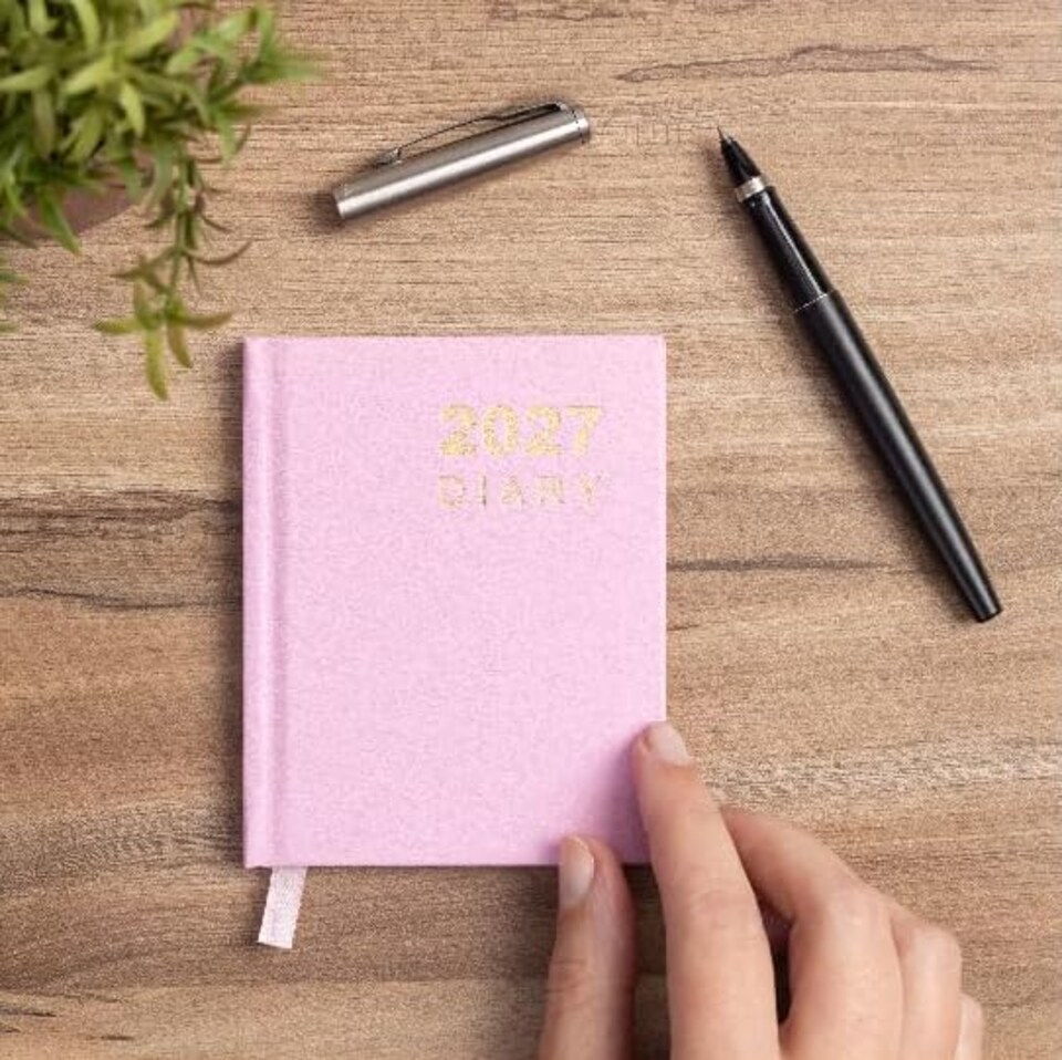 image 1 of 2029 Pocket Diary Week to View | Hardback Weekly Planner Jan to Dec