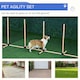 image 3 of PawHut Dog Agility Weave Poles Training Obstacle Course Set with Whistle