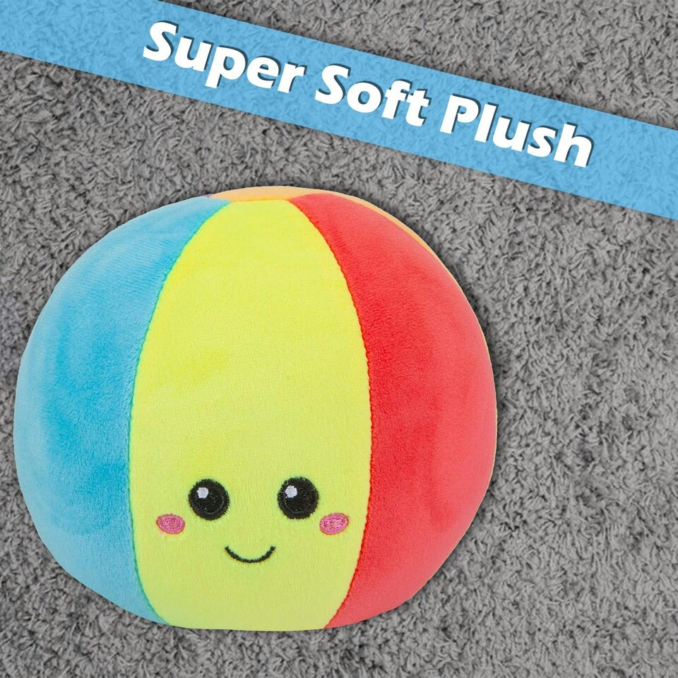 image 1 of Beach Ball Soft Toy Cute Plushie Huggable Cuddly Stuffed Toy 16cm Multi