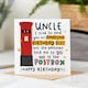 image 2 of Funny Uncle Birthday Card - I Tried to Send You an Amazing Gift - Postbox Joke - Humorous Birthday Card for Uncle