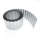 image 1 of Pack of 5 x 10m Galvanised Wavy Lawn Edging Rolls in Silver | Silver | 5