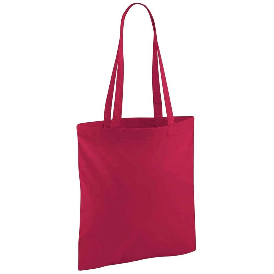 Westford Mill Bag For Life Long Handle Tote Bag - Cranberry - One Size Red