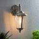 image 2 of Klien 1 Light Outdoor Wall Lantern Polished Stainless Steel, Clear Polycarbonate IP44, E27