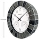 image 2 of 13.5" Faux Slate Waterproof Indoor/Outdoor Wall Clock with Thermometer & Hygrometer