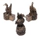 image 1 of Mallard Duck Plant Pot Feet - Set of 3 - L8.5 x W5 x H9 cm Grey