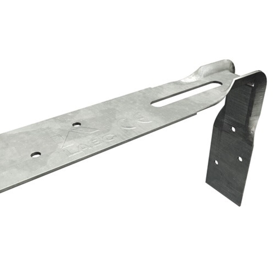 image 1 of Simpson Strong Tie Heavy Engineered Bent Steel Strap - Silver - 100cm