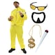 image 1 of 90's Rapper Costume - Hat, Glasses, Goatee, Dollar Chain & Spliff Yellow | L