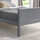 image 5 of 4ft6 Double Grey,wood,wooden high foot end,solid panel bed frame.Shaker style
