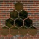 image 5 of Primrose Set of 7 Acrylic Hexagonal Silver Garden Illusion Mirror 180cm x 75cm