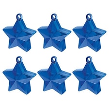 Blue Star Balloon Weights - Pack of 6