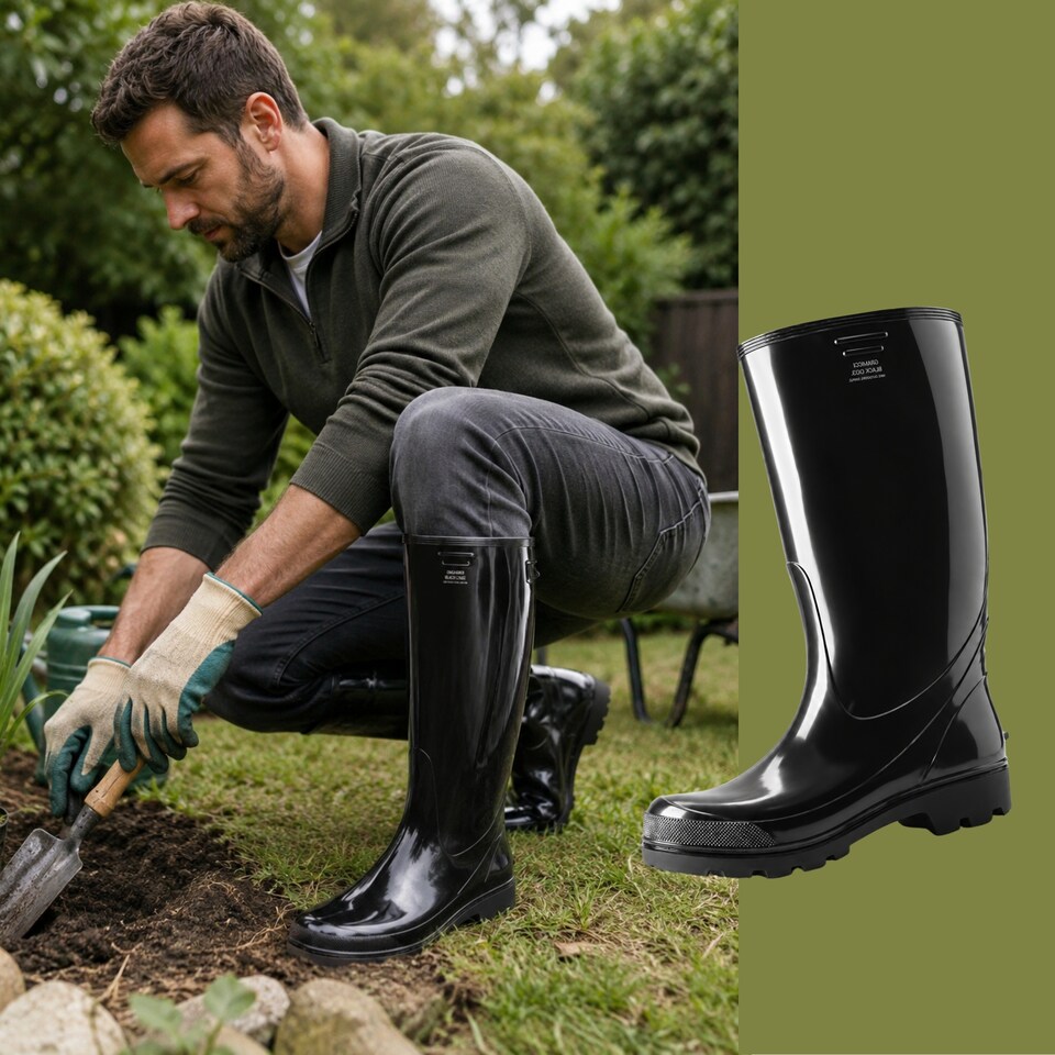 image 1 of Grander Men's PVC Work Wellies Black EU47