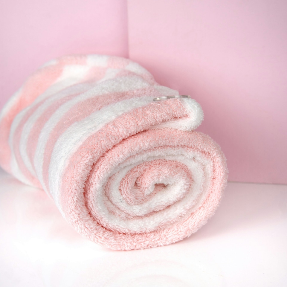image 1 of Brushworks Luxury Hair Towel & Shower Cap
