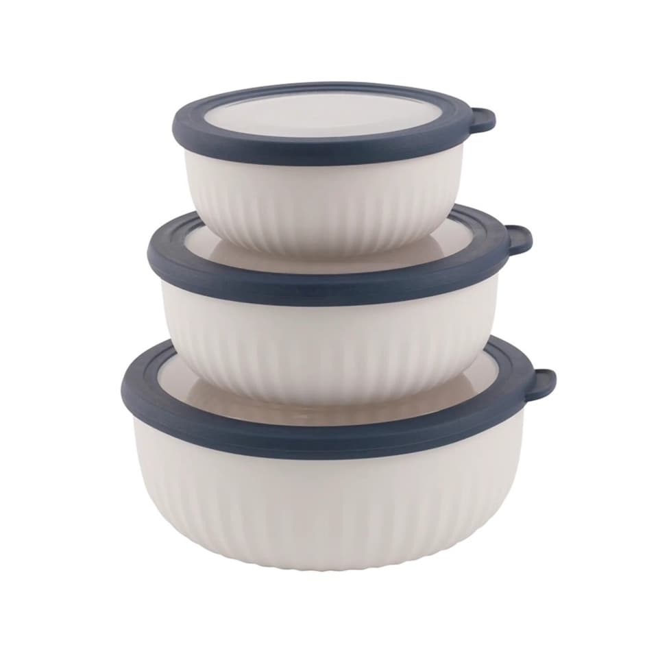 image 1 of Outwell Cookout Storage Bowl Set With Lids 3 Piece