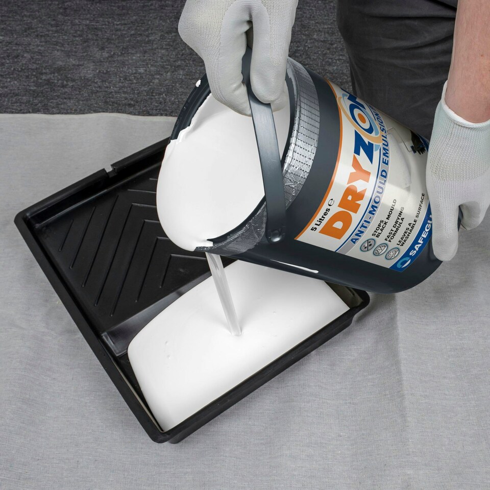 image 1 of Dryzone Anti Mould Paint - 5L White - Mould Resistant For 5 Years, 50m - 60m coverage