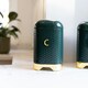 image 3 of Lovello Coffee Canister Green Textured 11x11cm