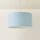 image 4 of ValueLights Reni Duck Egg Blue Fabric Ceiling Lamp Shade (D)45cm | Blue